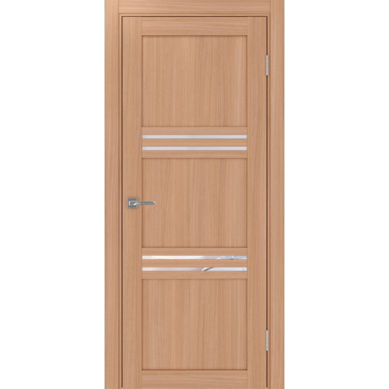 Межкомнатная дверь Турин 553.12, цвет ясень тёмный, заполнение Прозрачное, размер 200*80 см.