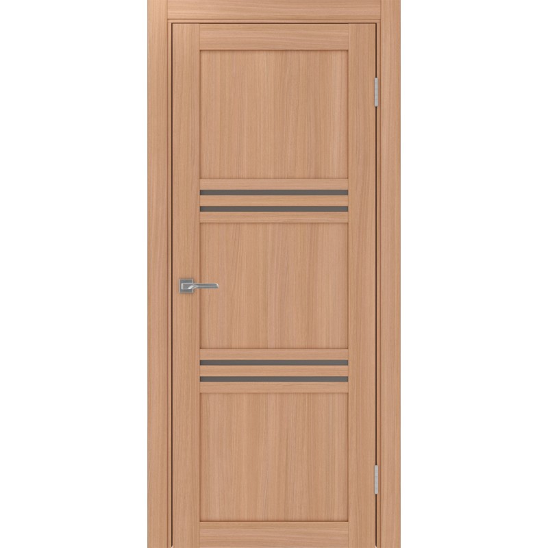 Межкомнатная дверь Турин 553.12, цвет ясень тёмный, заполнение Бронза матовое, размер 200*80 см.