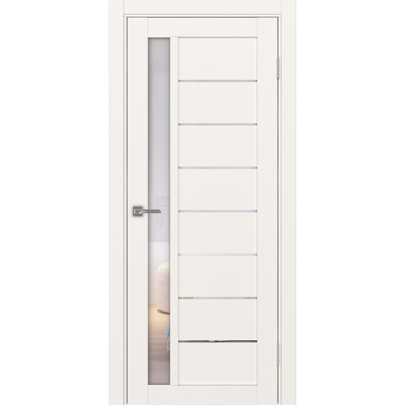 Межкомнатная дверь Турин 554.21, цвет, бежевый, заполнение Прозрачное, размер 200*80 см.