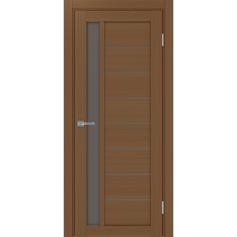 Межкомнатная дверь Турин 554.21, цвет орех NL, заполнение Бронза матовое, размер 200*80 см.