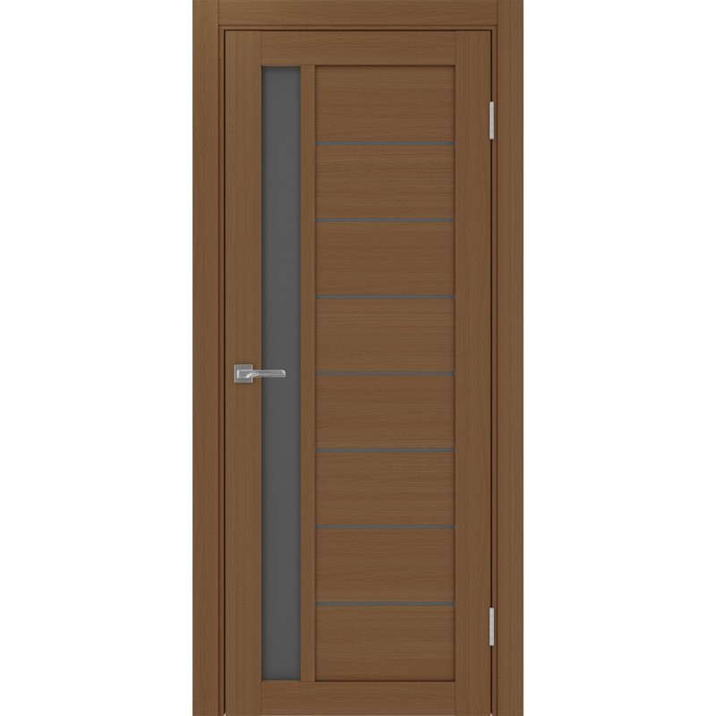 Межкомнатная дверь Турин 554.21, цвет орех NL, заполнение Графит матовое, размер 200*80 см.