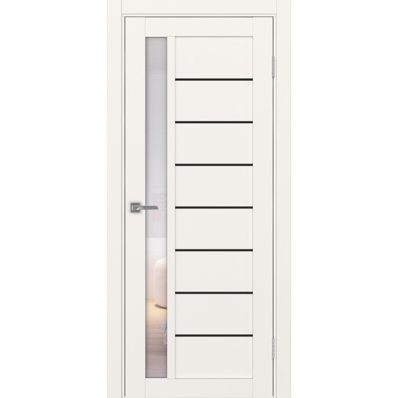 Межкомнатная дверь Турин 554.21 АПП молдинг SB, цвет, бежевый, заполнение Прозрачное, размер 200*80 см.