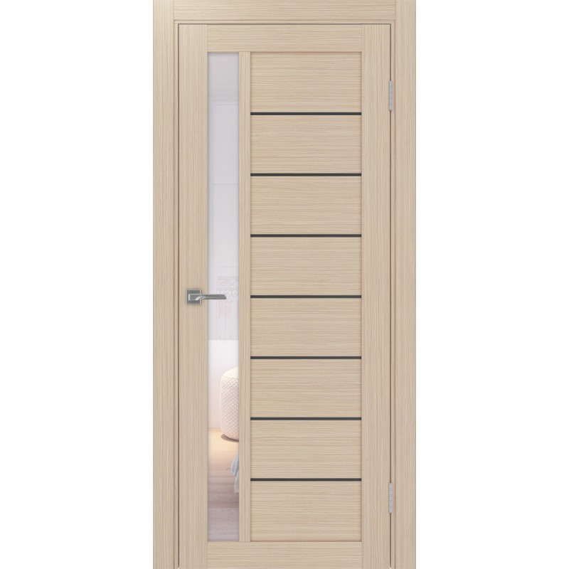 Межкомнатная дверь Турин 554.21 АПП молдинг SB, цвет дуб беленый FL, заполнение Прозрачное, размер 200*80 см.