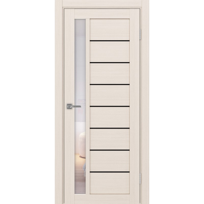 Межкомнатная дверь Турин 554.21 АПП молдинг SB, цвет ясень перламутровый, заполнение Прозрачное, размер 200*80 см.