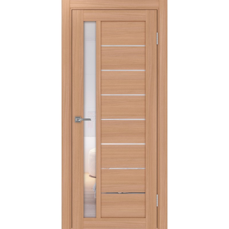 Межкомнатная дверь Турин 554.21 АПП молдинг SB, цвет ясень тёмный, заполнение Прозрачное, размер 200*80 см.