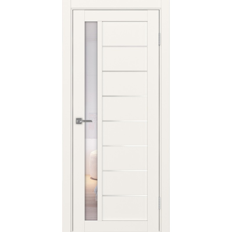 Межкомнатная дверь Турин 554.21 АПП молдинг SC, цвет, бежевый, заполнение Прозрачное, размер 200*80 см.