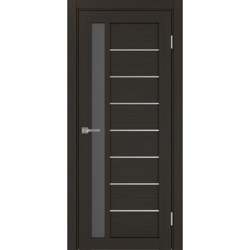 Межкомнатная дверь Турин 554.21 АПП молдинг SC, цвет венге FL, заполнение Графит матовое, размер 200*80 см.