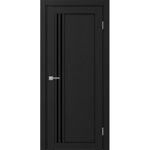 Турин 555.21, цвет Антрацит стекло LACчерный, размер 80*200 см.