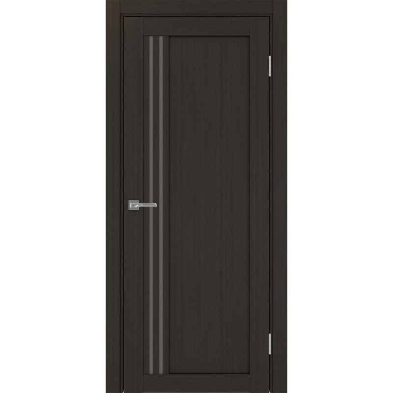 Межкомнатная дверь Турин 555.21, цвет венге FL, заполнение Бронза матовое, размер 200*80 см.