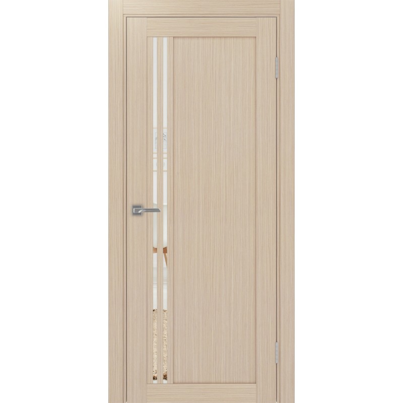 Межкомнатная дверь Турин 555.21, цвет дуб беленый FL, заполнение Зеркало/Зеркало, размер 200*80 см.