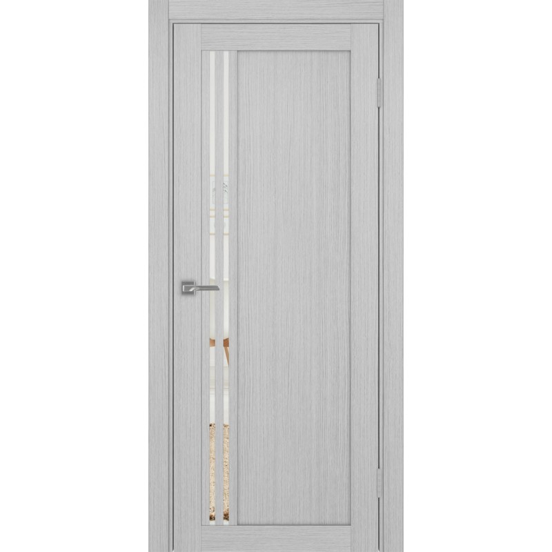 Межкомнатная дверь Турин 555.21, цвет дуб серый FL, заполнение Зеркало/Зеркало, размер 200*80 см.