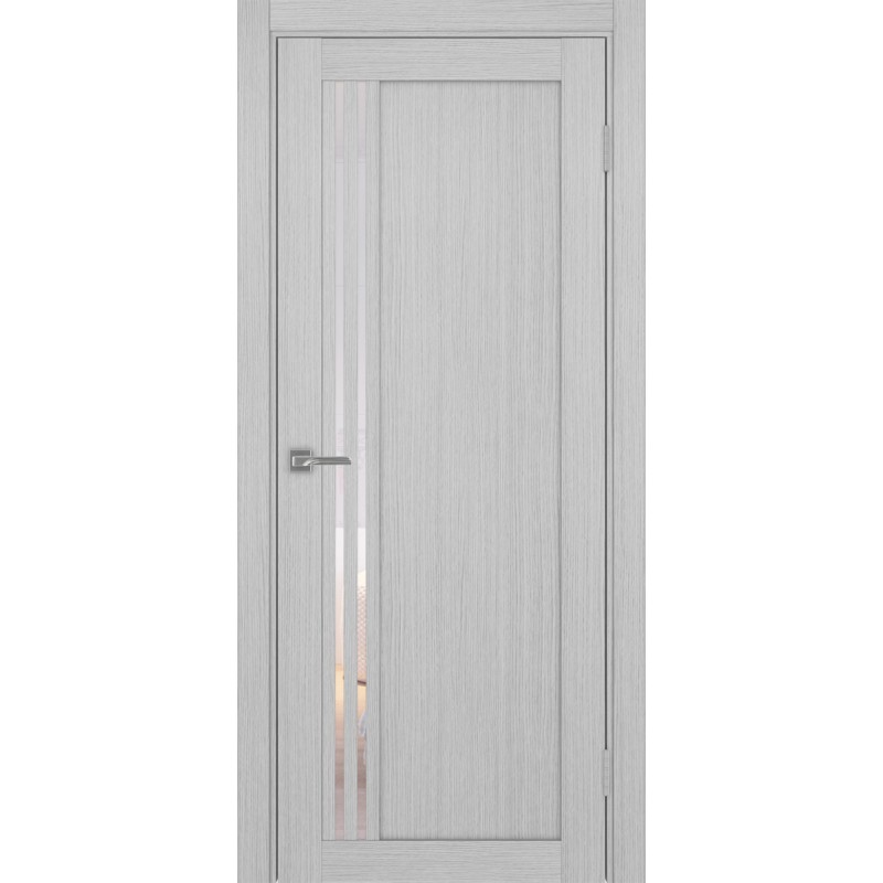 Межкомнатная дверь Турин 555.21, цвет дуб серый FL, заполнение Прозрачное, размер 200*80 см.