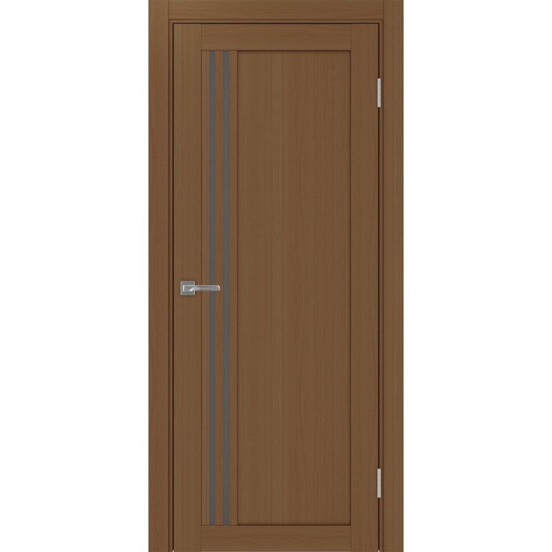 Межкомнатная дверь Турин 555.21, цвет орех NL, заполнение Графит матовое, размер 200*80 см.