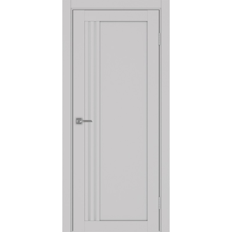 Межкомнатная дверь Турин 555.21, цвет пепельный, заполнение LACбелый, размер 200*80 см.