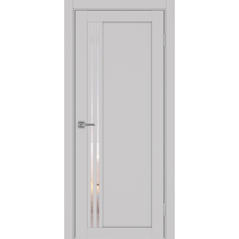 Межкомнатная дверь Турин 555.21, цвет пепельный, заполнение Прозрачное, размер 200*80 см.