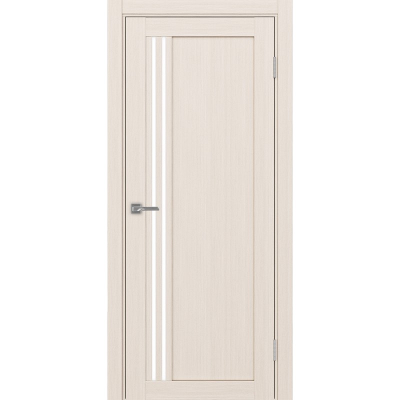 Межкомнатная дверь Турин 555.21, цвет ясень перламутровый, заполнение LACбелый, размер 200*80 см.