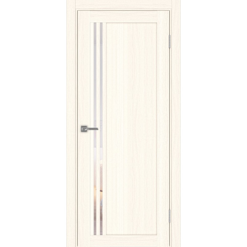 Межкомнатная дверь Турин 555.21, цвет ясень светлый, заполнение Прозрачное, размер 200*80 см.