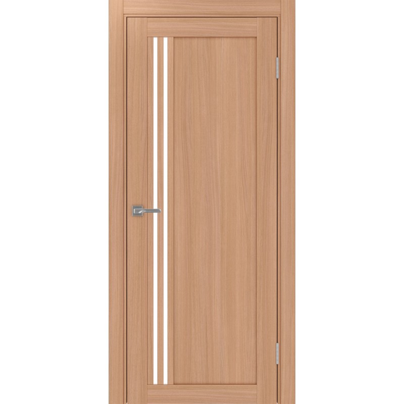 Межкомнатная дверь Турин 555.21, цвет ясень тёмный, заполнение LACбелый, размер 200*80 см.