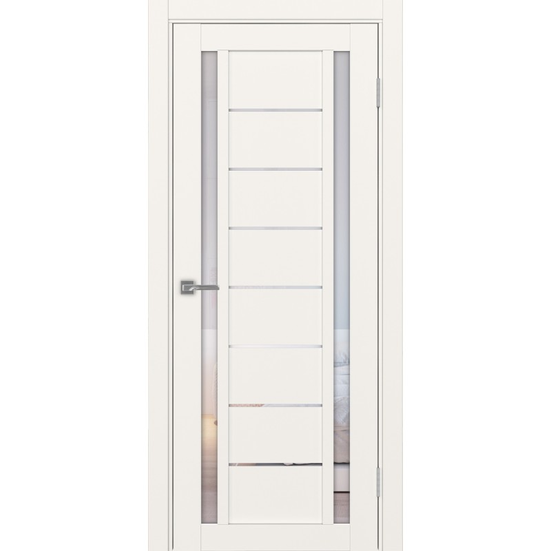 Межкомнатная дверь Турин 558.212, цвет, бежевый, заполнение Прозрачное, размер 200*80 см.