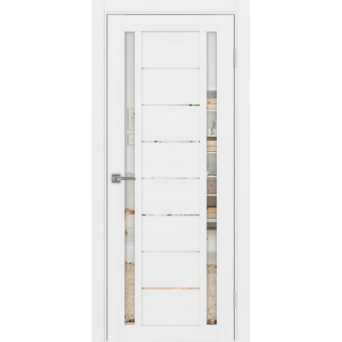 Турин 558.212, цвет белый лёд, заполнение Зеркало, размер 200*80 см.