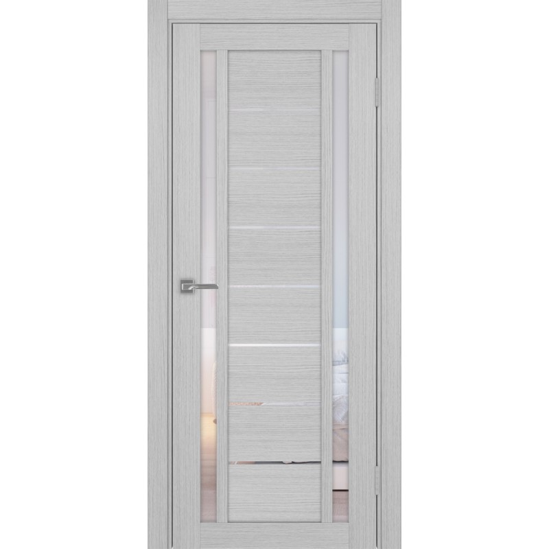 Межкомнатная дверь Турин 558.212, цвет дуб серый FL, заполнение Прозрачное, размер 200*80 см.