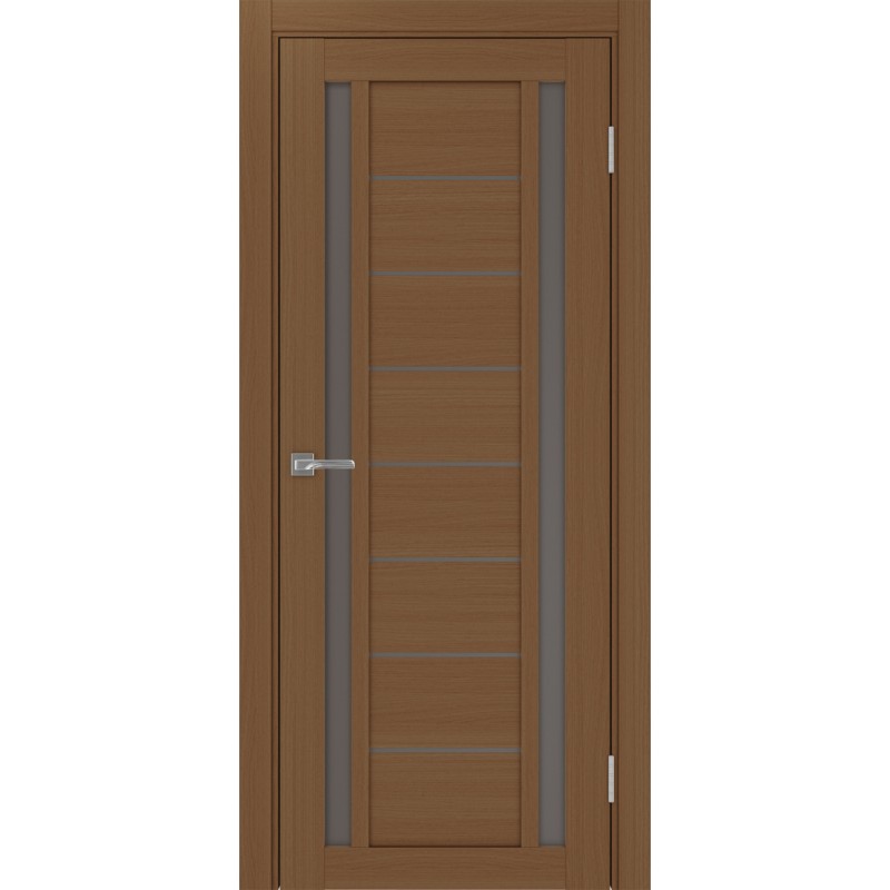 Межкомнатная дверь Турин 558.212, цвет орех NL, заполнение Бронза матовое, размер 200*80 см.