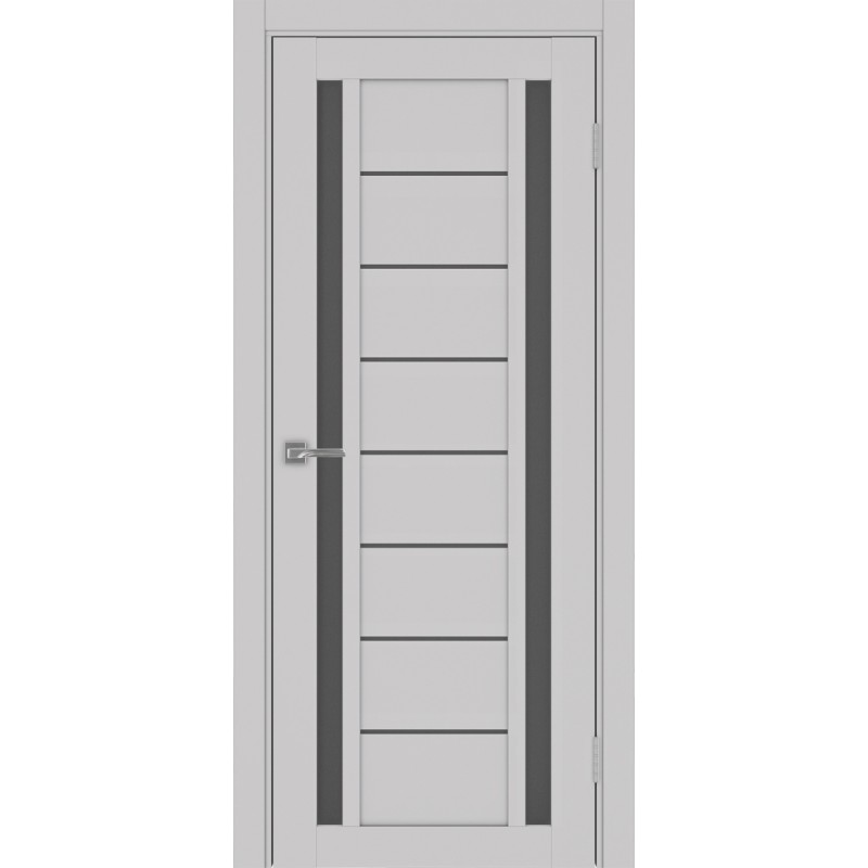 Межкомнатная дверь Турин 558.212, цвет пепельный, заполнение Графит матовое, размер 200*80 см.