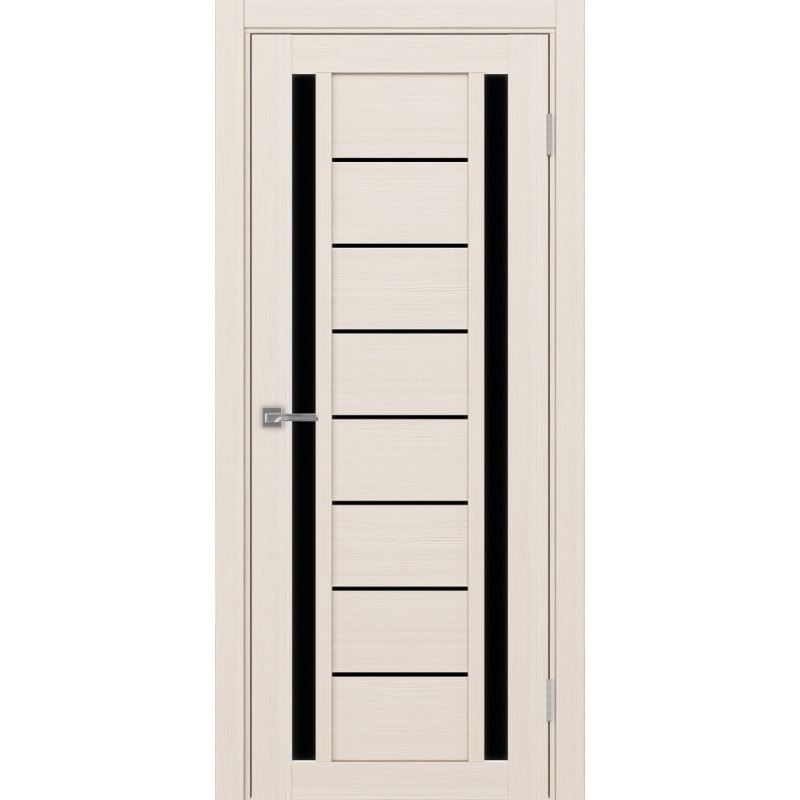 Межкомнатная дверь Турин 558.212, цвет ясень перламутровый, заполнение LACчерный, размер 200*80 см.