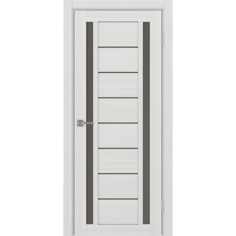 Межкомнатная дверь Турин 558.212, цвет ясень серебристый, заполнение Бронза матовое, размер 200*80 см.