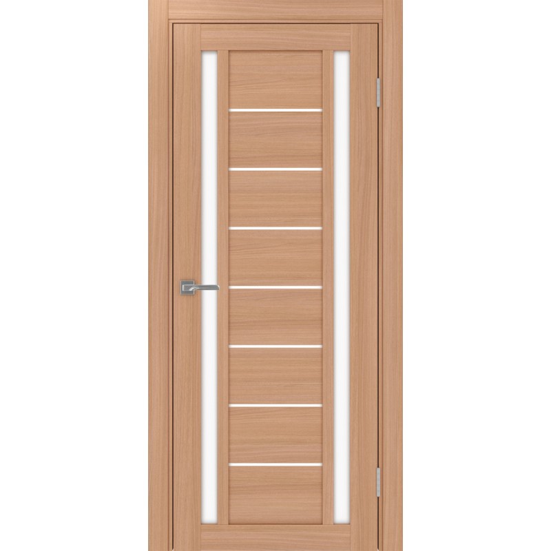 Межкомнатная дверь Турин 558.212, цвет ясень тёмный, заполнение LACбелый, размер 200*80 см.