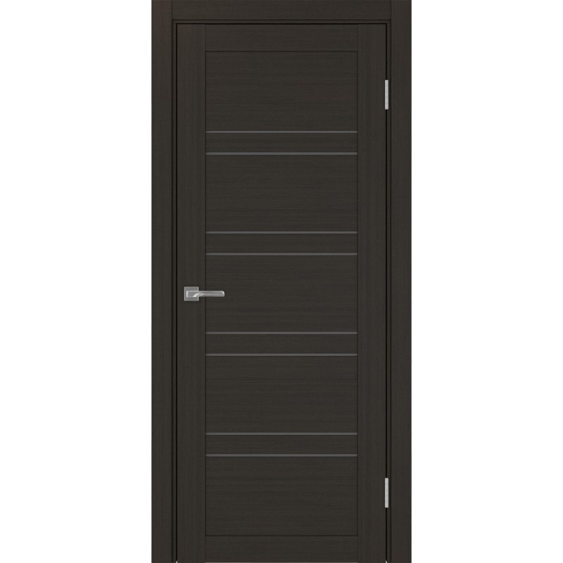 Межкомнатная дверь Турин 560.12, цвет венге FL, заполнение Графит матовое, размер 200*80 см.