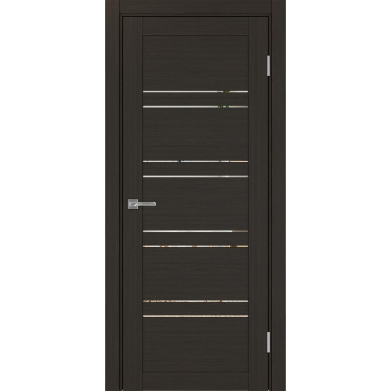 Межкомнатная дверь Турин 560.12, цвет венге FL, заполнение Зеркало, размер 200*80 см.