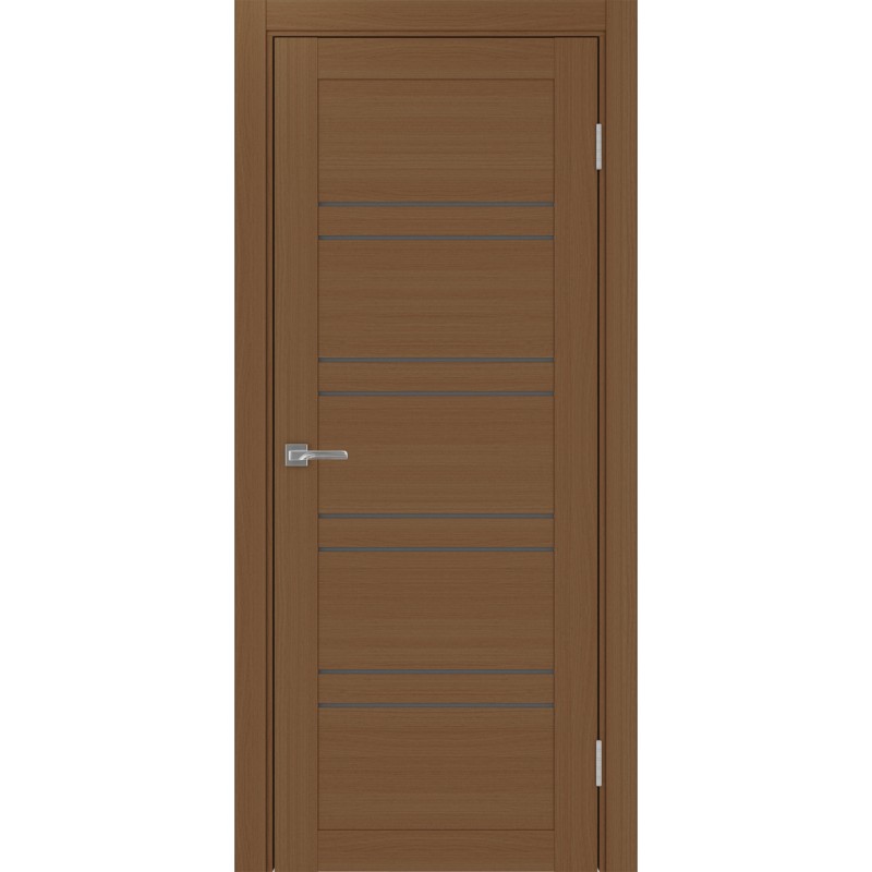 Межкомнатная дверь Турин 560.12, цвет орех NL, заполнение Графит матовое, размер 200*80 см.