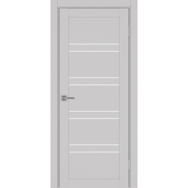 Межкомнатная дверь Турин 560.12, цвет пепельный, заполнение LACбелый, размер 200*80 см.