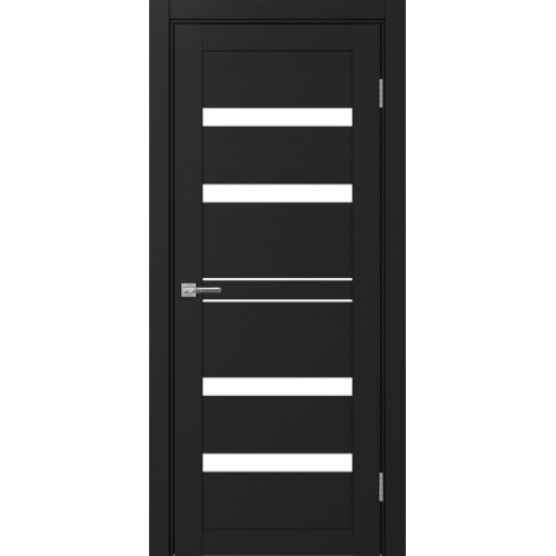 Турин 561.12, цвет Антрацит стекло LACбелый, размер 80*200 см.