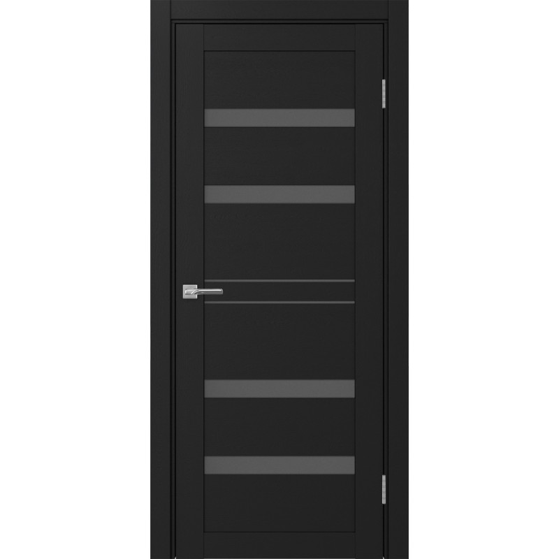 Межкомнатная дверь Турин 561.12, цвет Антрацит стекло Графит матовое, размер 80*200 см.