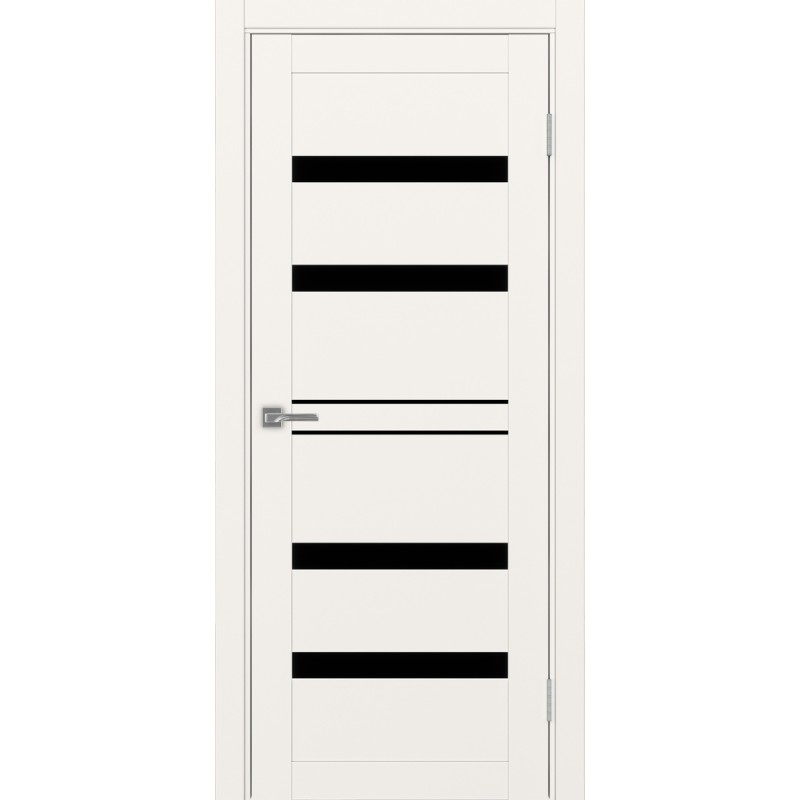 Межкомнатная дверь Турин 561.12, цвет, бежевый, заполнение LACчерный, размер 200*80 см.