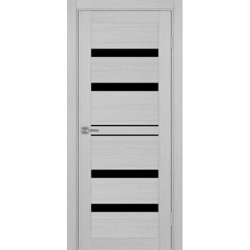 Турин 561.12, цвет дуб серый FL, заполнение LACчерный, размер 200*80 см.