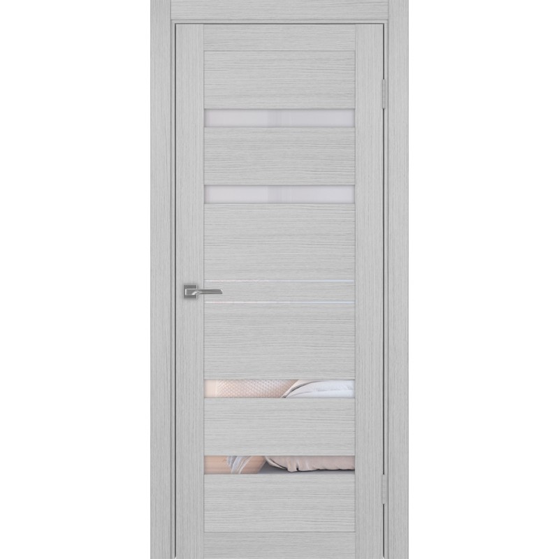 Межкомнатная дверь Турин 561.12, цвет дуб серый FL, заполнение Прозрачное, размер 200*80 см.