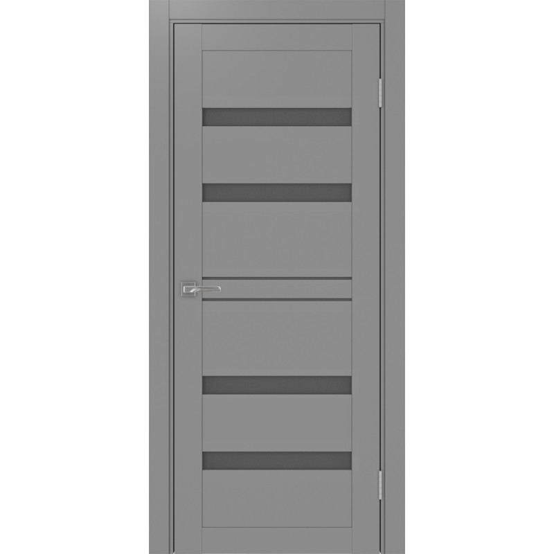 Межкомнатная дверь Турин 561.12, цвет серый, заполнение Графит матовое, размер 200*80 см.