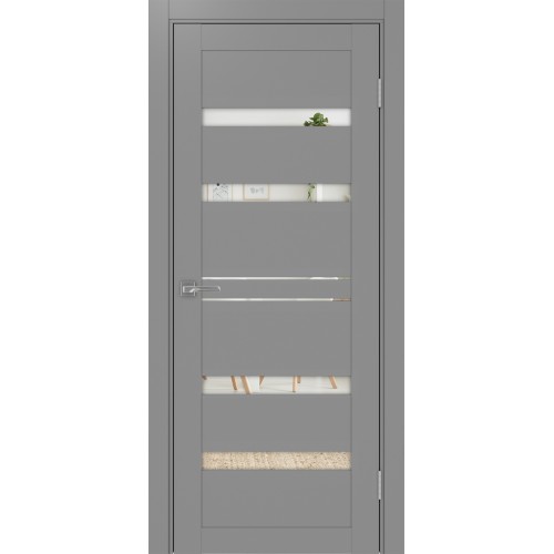 Турин 561.12, цвет серый, заполнение Зеркало, размер 200*80 см.