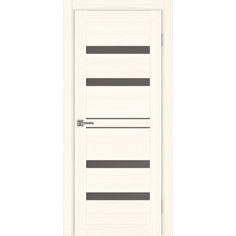 Межкомнатная дверь Турин 561.12, цвет ясень светлый, заполнение Бронза матовое, размер 200*80 см.