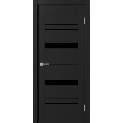 Турин 562.12, цвет Антрацит стекло LACчерный, размер 80*200 см.