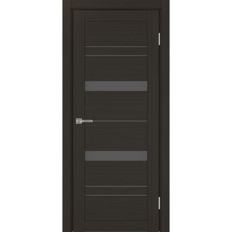 Межкомнатная дверь Турин 562.12, цвет венге FL, заполнение Графит матовое, размер 200*80 см.