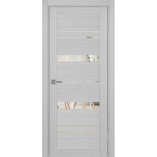 Турин 562.12, цвет дуб серый FL, заполнение Зеркало, размер 200*80 см.