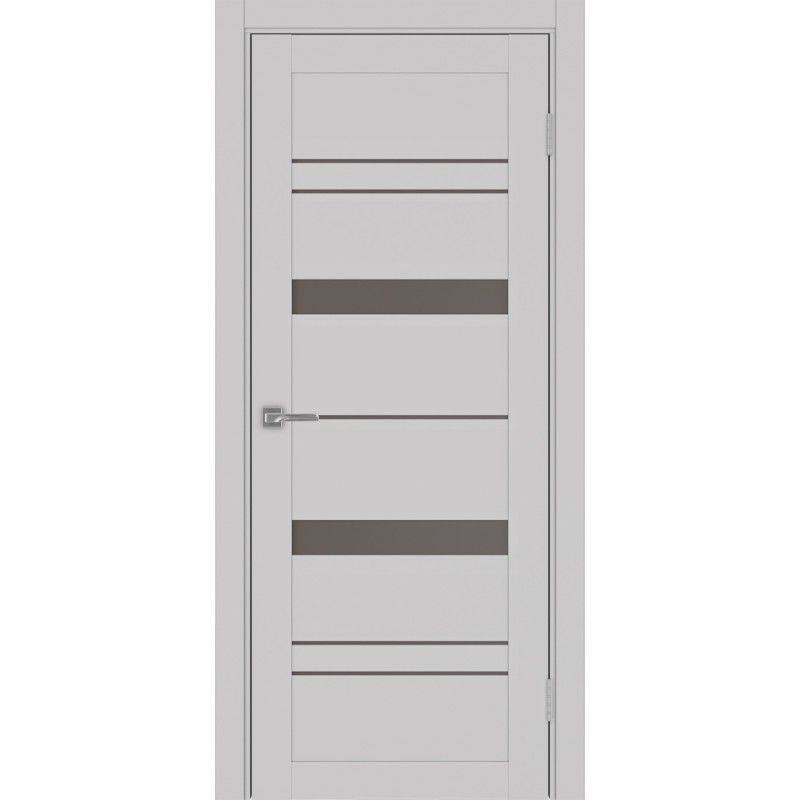 Межкомнатная дверь Турин 562.12, цвет пепельный, заполнение Бронза матовое, размер 200*80 см.