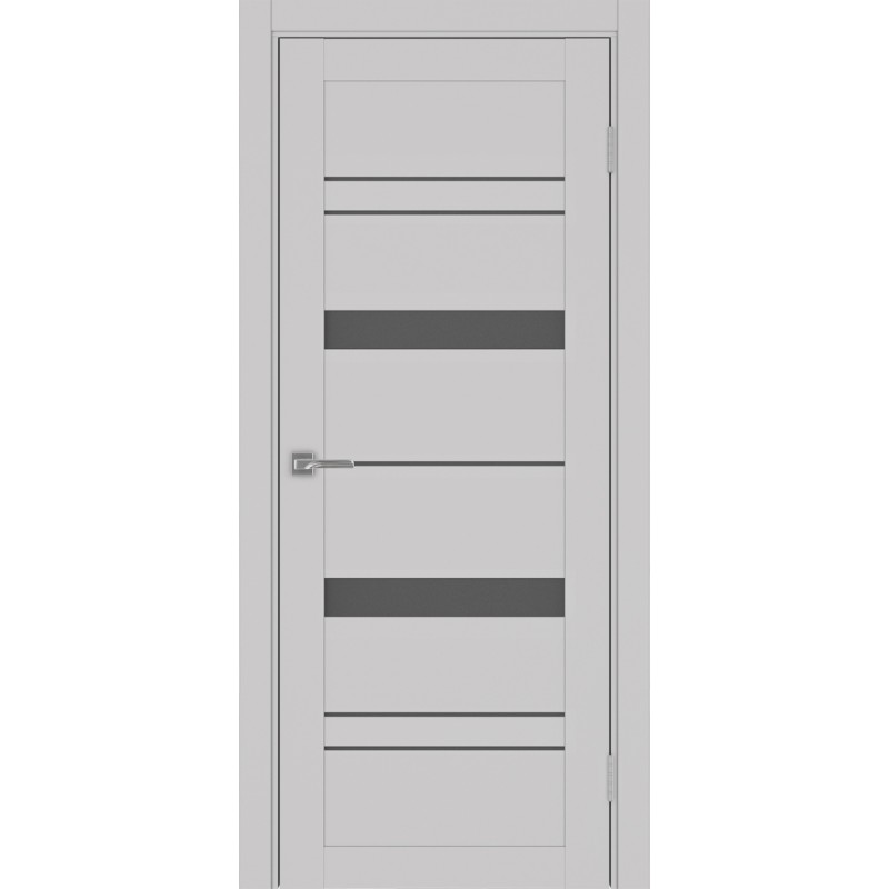 Межкомнатная дверь Турин 562.12, цвет пепельный, заполнение Графит матовое, размер 200*80 см.