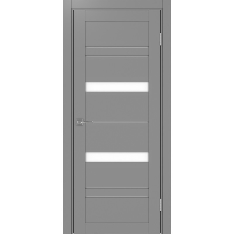 Межкомнатная дверь Турин 562.12, цвет серый, заполнение LACбелый, размер 200*80 см.