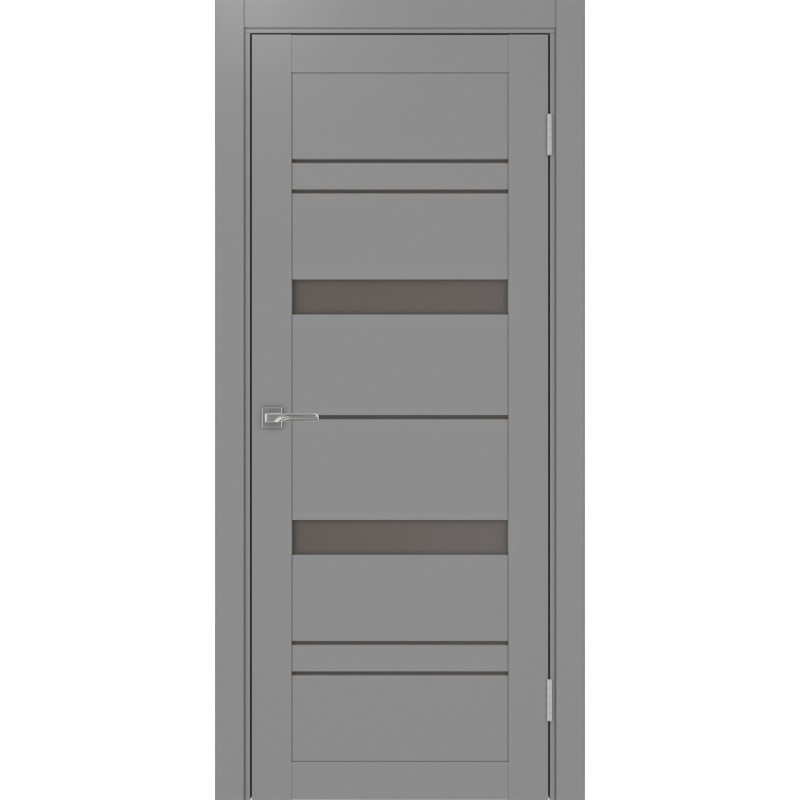 Межкомнатная дверь Турин 562.12, цвет серый, заполнение Бронза матовое, размер 200*80 см.