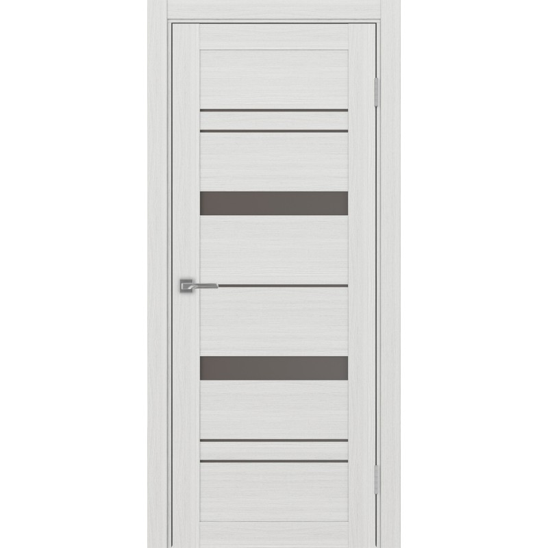 Межкомнатная дверь Турин 562.12, цвет ясень серебристый, заполнение Бронза матовое, размер 200*80 см.